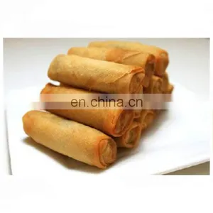 Factory Price Chinese Automatic Spring Roll Pastry Sheet Forming Baking Stuffing Wrapping Making Machine Production Line thumbnail-1