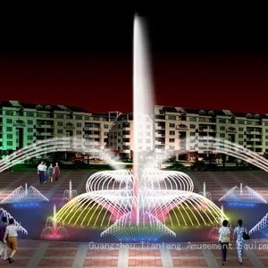 Music Fountain Outdoor Courtyard Full Set of Equipment Wave Light Spray Spring Water View Stainless Steel Fountain Small Pool Fountain thumbnail-2