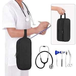 Hold 2 Stethoscopes Or BP Cuffs, Compatible With 3M Littmann/MDF/ADC, Medical Case With Extra Pocket For Nurse Accessories thumbnail-5