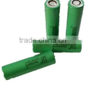 Samsung 25R 2500mah Li-ion Rechargeable 18650 Battery for Self Balancing Scooter thumbnail-2