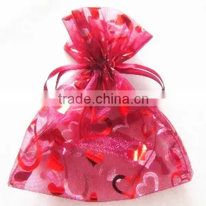 Red Present Pouch and Gift Bags With Rope for Outdoor Packing/car-trip Snacks/candy/gifts thumbnail-4