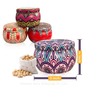 Customizable 8-Piece Soy Wax Candle Gift Set - Wholesale for Valentine's Day/Wedding Favors, Relaxing Scent thumbnail-1