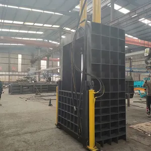 Vertical Hydraulic Cardboard Box Baling Press/Hydraulic Cans Waste Plastic Films Baler Machine thumbnail-2