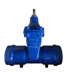 Manufactured Cast Iron Ductile Iron DN200 Socket Soft Seal Gate Valve PN10/16 Grooved End Socket Gate Valve thumbnail-3