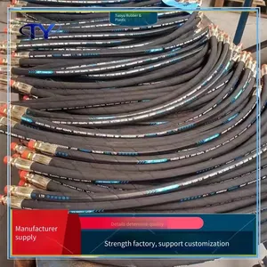 Cloth-reinforced Low-pressure Rubber Hoses, Large-diameter Mud Rubber Hoses, High and Low-pressure Oil Hoses for Mining, Flexible and Resistant to Bending, for Engineering and Construction thumbnail-5