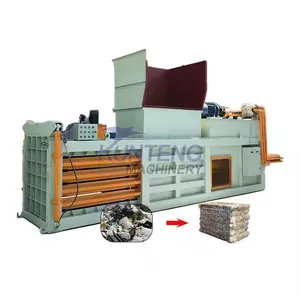 Horizontal Waste Paper Packaging Machine Easy to Pull Beverage Bottle Pressing Bundling Machine thumbnail-1