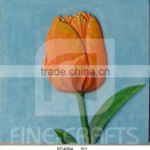 Polyresin Flower Wall Decoration Plaque thumbnail-1