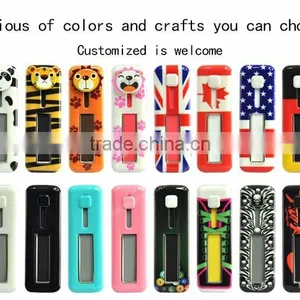 Washable U Shape Universal Silicone Adhesive Kickstand Smart Grip for Phone thumbnail-3