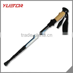 4 Sections Inner Lock With Anti-shock Carbon Fiber Hiking Stick thumbnail-1