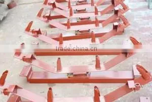 China Hot Selling Carbon Steel Troughing Conveyor Roller Frame for Sale thumbnail-4