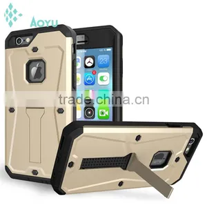 100% WaterProof Case ShockProof Case For Iphone 6 4.7 Inch Aluminum Gorilla Glass Black Metal Phone Case thumbnail-2
