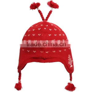 Crochet Knit Winter Hat Children Hat With Animal Designs Knit Hat thumbnail-4