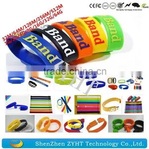 64MB~64GB Promotional Bracelet USB Flash Drive With Logo Print in PVC Directly From Shenzhen Factory thumbnail-3