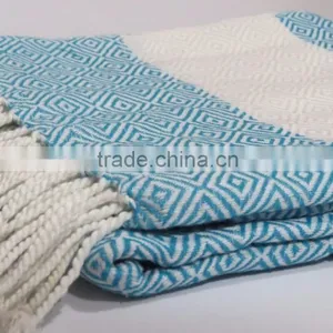 High Absorbent Turkish Hammam Fouta Travel Beach Towel Sauna Spa Bathrobe thumbnail-6