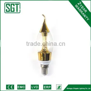 Golden Decorative Lighting C35 3.5w Led Candle thumbnail-1
