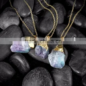 Fashion Single Stone Pendant Necklace Women, Beautiful One Stone Pendant thumbnail-5