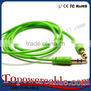 2016 Hot Selling Soft Candy Colored Premium Audio Jack Aux Cord Cables thumbnail-5