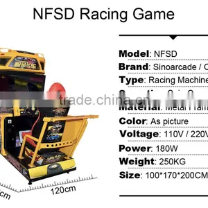 2016 Sinoarcade Latest NFSD Racing Game Sitdown Deluxe Coin-op Racing Drive for Adults Simulator Game Machine thumbnail-5