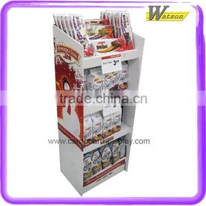 Convenience Store Hot Sale 4 Tier Cardboard Display Shelf for Chocolate Display thumbnail-1