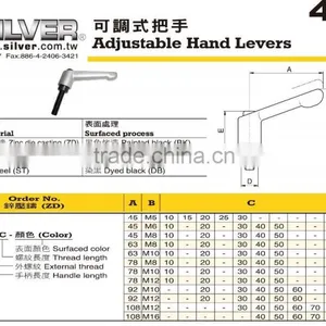 For Cutting Machine Handle and CNC Lathe Parts Adjustable Hand Lever thumbnail-2