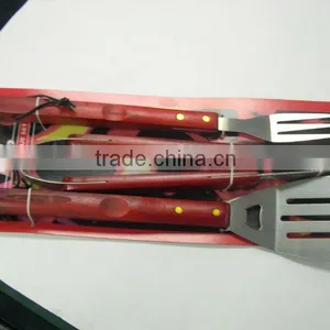 Set of 5pcs BBQ Tool Set . Stainless Steel BBQ Set thumbnail-1