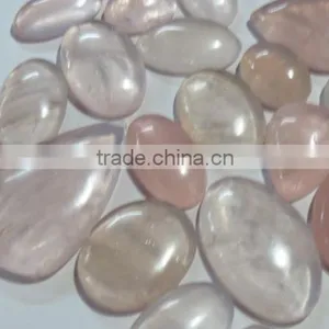 BRAZILIAN Rose Quartz Gemstone Flatback Loose Semi Precious Stone Cabochons thumbnail-5