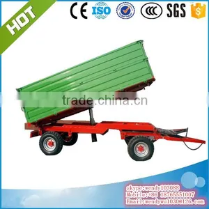 2T Farm Dump Trailer, Tractor Tipping Trailer, thumbnail-1