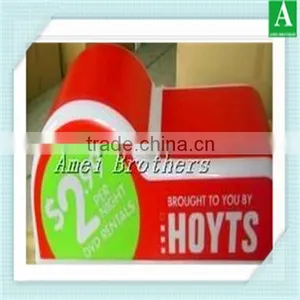 Red Acrylic Vacuum Formed Plastic LED Light Box thumbnail-2