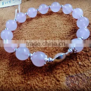 My Girl Friend Gift Lucky Precious Gemstone Bracelet Love Expressive Gift Rose Quartz Bracelet thumbnail-5