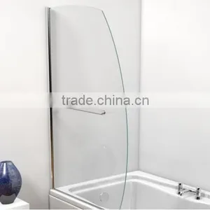 Sail Bath Screen,5mm Toughened Glass Freestand Bath Screen thumbnail-4