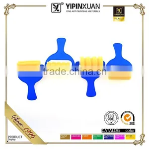 Hot Selling Plastic Handle Sponge Soft Checkered Pattern Design Paint Rollers thumbnail-1