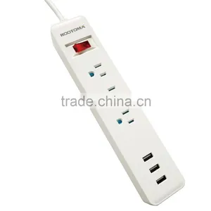 New Design US Standard Socket, Surge Protector, Usb ul Power Strip Supplier's Choice thumbnail-1