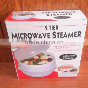 2 Tier Microwave Steamer thumbnail-1