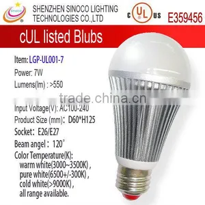 Sinoco Hot Sale CUL 7 Watt Led Bulb E27/26 Fluorescent Bulb Replacement thumbnail-1
