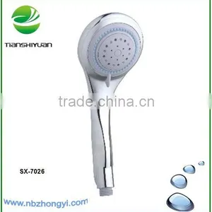 Plastic Chromed Hand Hold Shower Set Spray Aeration Shower Head for Bathroom Round Multifunction Handheld Shower thumbnail-1