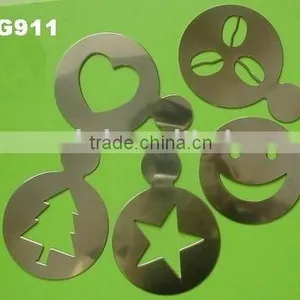 Stainless Steel Coffee Stencil/cappuccino Stencil/coffee Decorating Stencil thumbnail-1