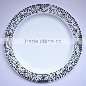 6'' Disposable PS Plate With Silver Rim thumbnail-5