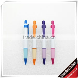 Promotional Plastic Ball Pen With Rubber Grip thumbnail-1
