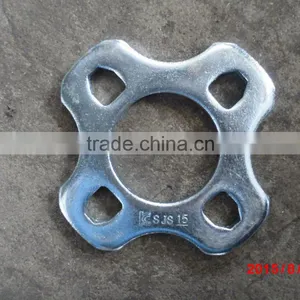 Q235 Gal Zinc Scaffold Ringlock Rossete Flange OEM thumbnail-1
