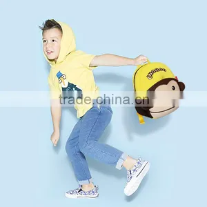 Cheap Child Monkey Shaped Cartoon Gift School Backpack Bag Kids Zoo Animal Backpack Waterproof thumbnail-4