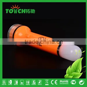 2016 New Disign Rechargeable LED Flashlights With Charger Multifunctional Camping Light Plastic Torch Light High Quality Lamp thumbnail-6