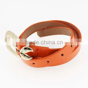 Women PU Fashion Dresses Belt With Shiny Gold Accessory in Yiwu thumbnail-4