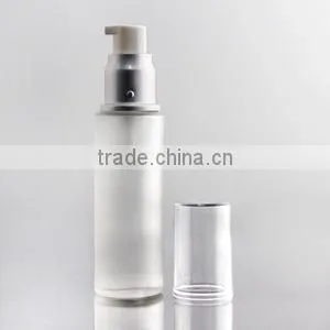Mouth Spray Glass Bottle Frosted Lotion Glass Bottle With Silver thumbnail-2