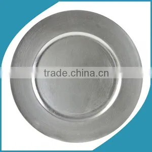Plastic Wedding Silver Charger Plates Wholesale thumbnail-1