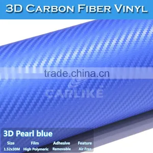 Good Flexibility Removable Decorative Self Adhesive Carbon Fiber Vinyl Film Roll thumbnail-1