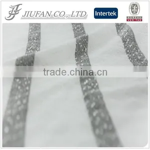 Jiufan Textile 100% Polyester Fabric Fancy Fabric Hacci Knitting Fabric for Garment thumbnail-1
