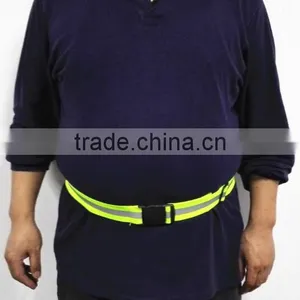 High Visibility Reflective Adjustable Lightweight Elastic Waist Safety Belt for Harness Running Cycling Walking thumbnail-3