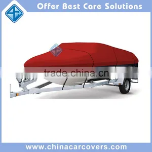 16 - 18.5 Ft. Deluxe 600D Polyester Trailerable Boat Cover thumbnail-1