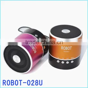 Robot-028u Portable Vibration Seaker,Aluminum Alloy Speaker Support TF Card, FM Radio,Powerful Sound,card Speaker thumbnail-1