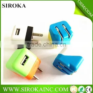 The POpular Colourful USB Wall Charger Portable Charger Mobile Charger DC 5v1000mA Home Charger for Smartphone thumbnail-2